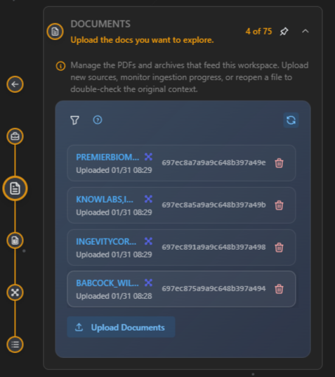 Cassandra interface screenshot.