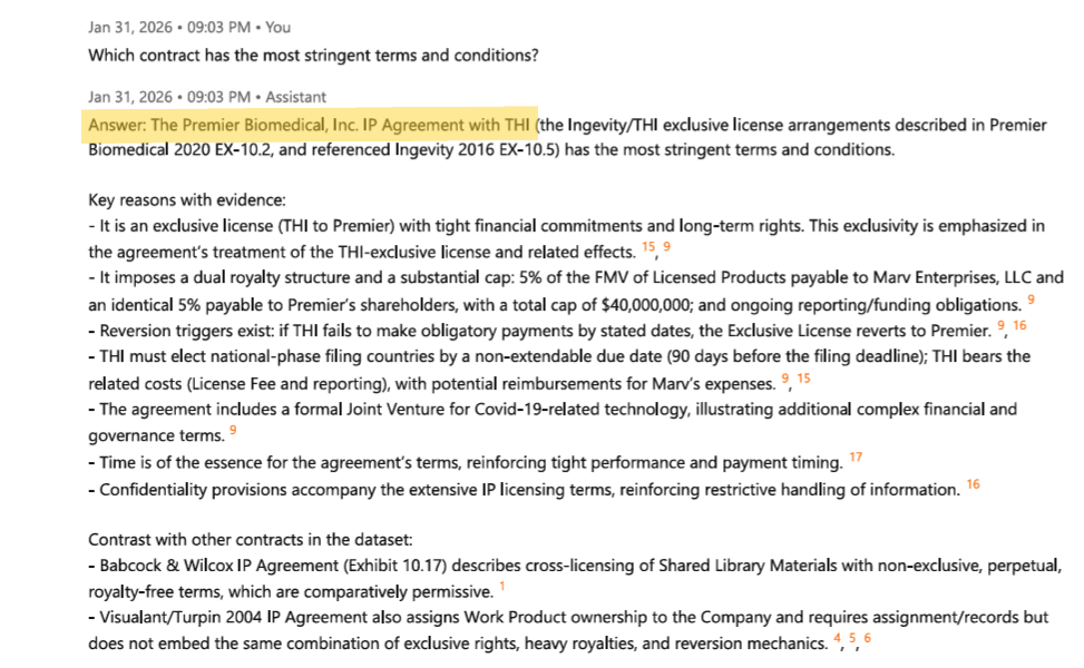 Cassandra response screenshot.